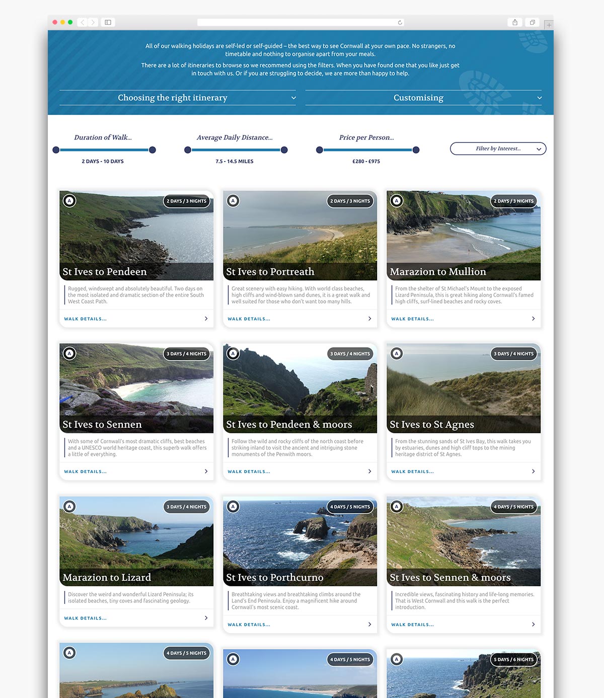 Western Discoveries Wordpress Website Page Design