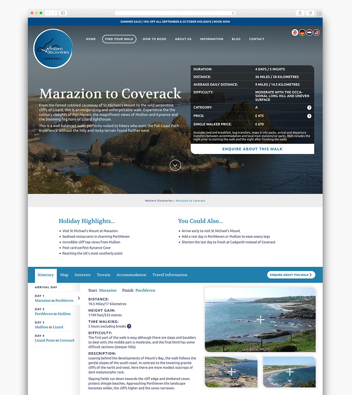 Western Discoveries Wordpress Website Webpage Design