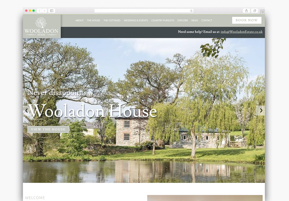 Wooladon Estate Wordpress Website Homepage Design