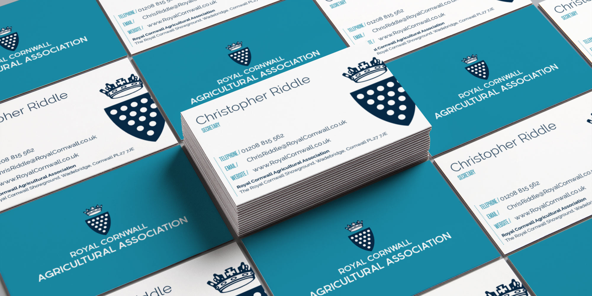 Royal Cornwall Show Business Card Design