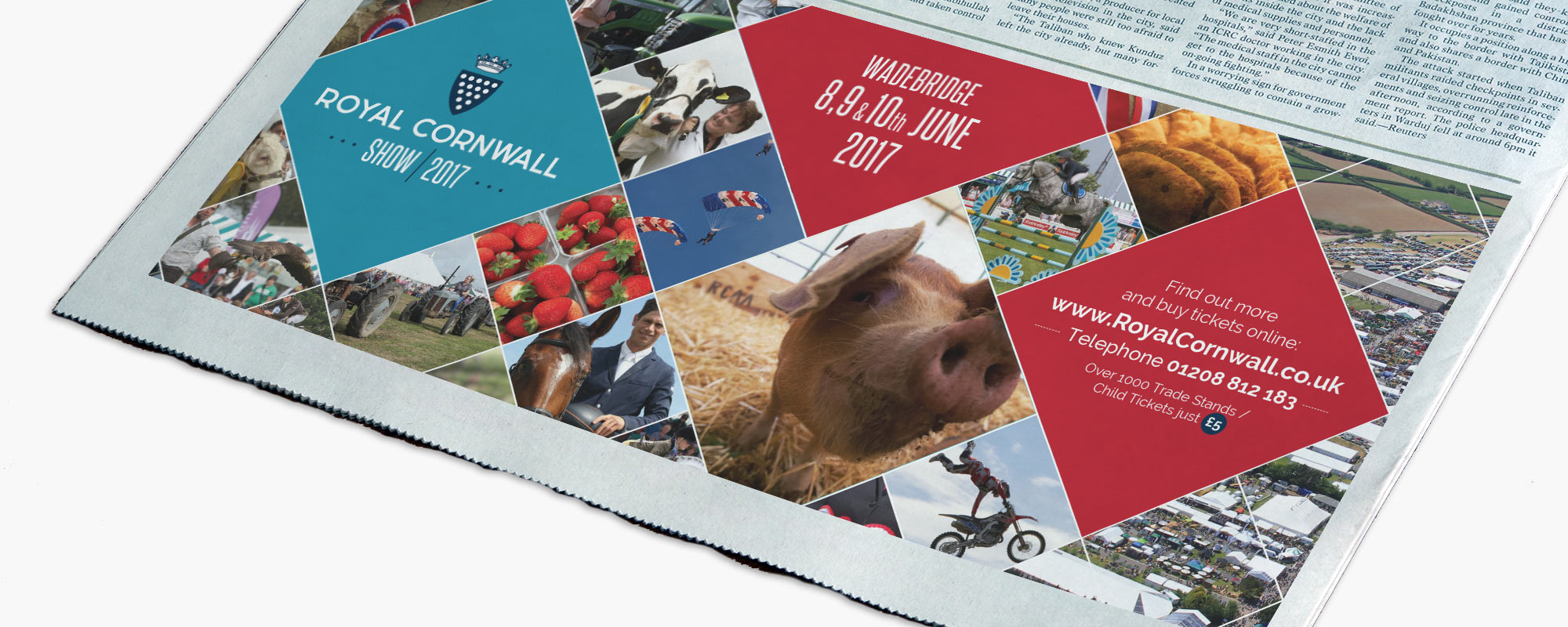 Royal Cornwall Show Advert Design