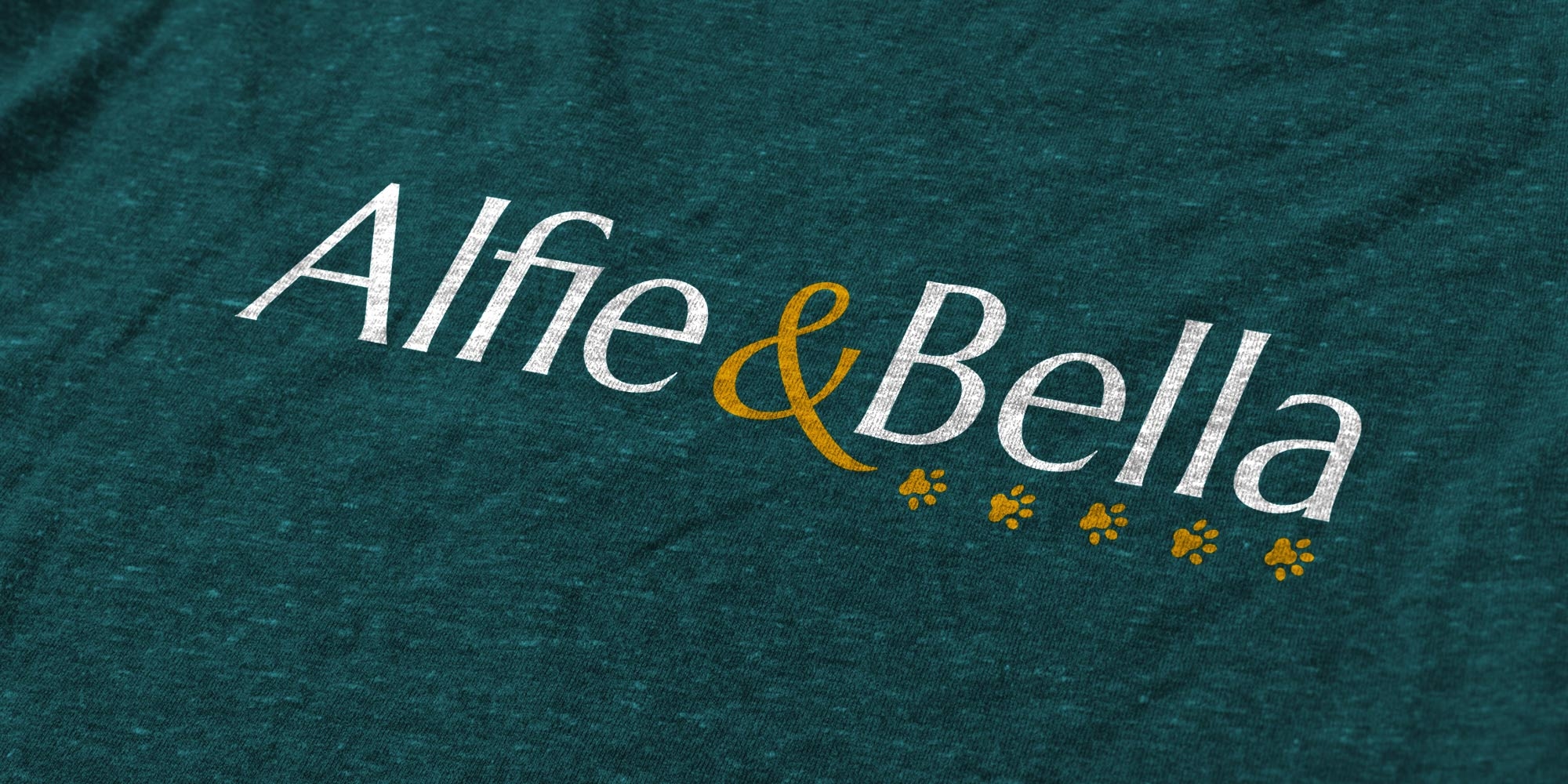 Alfie & Bella Logo Design on Tshirt