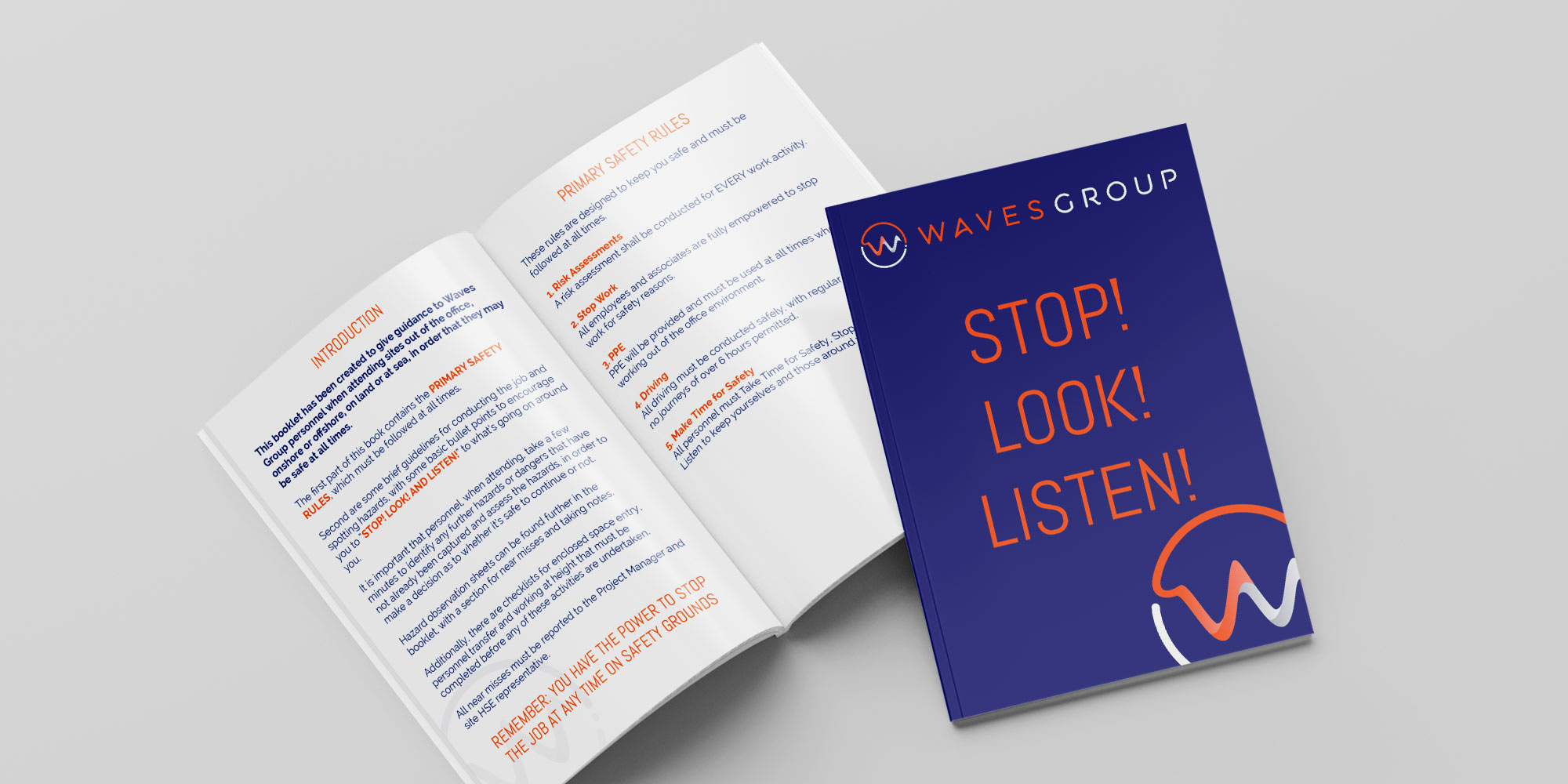 Waves Group Brochure Design