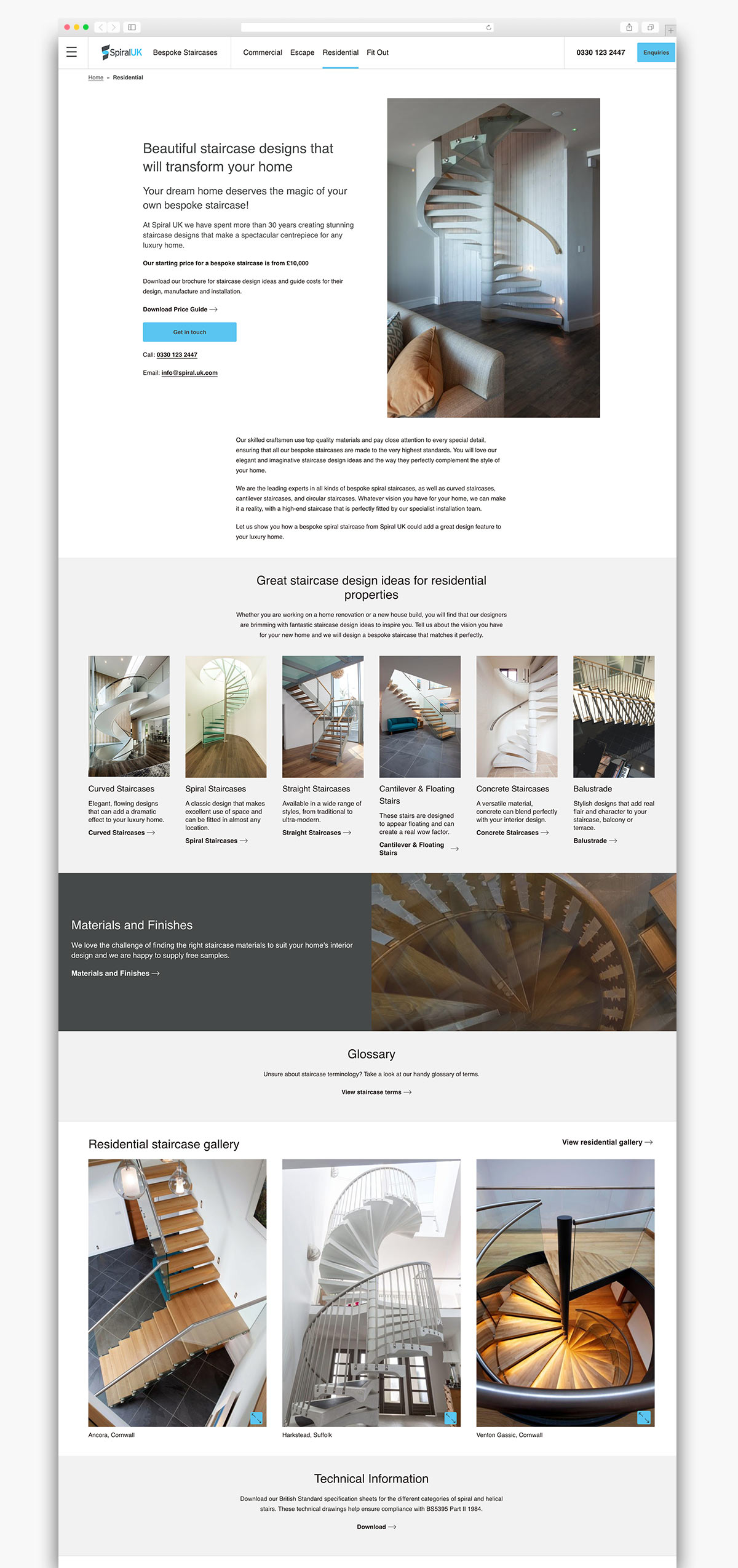 Spiral Wordpress Website Design