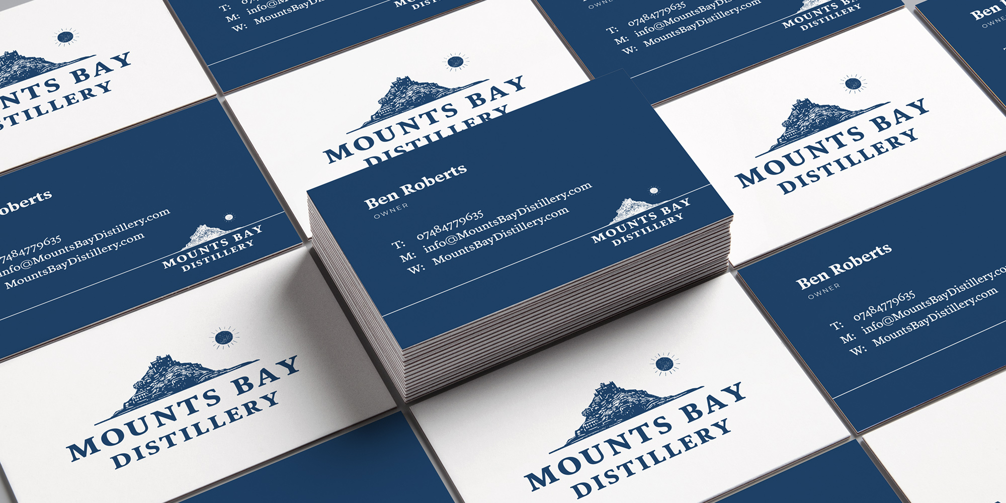 Mounts Bay Distillery Business Card Design